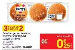 METRO Harry's - pain burger au sésame offre
