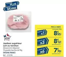 METRO Jambon supérieur cuit au torchon offre