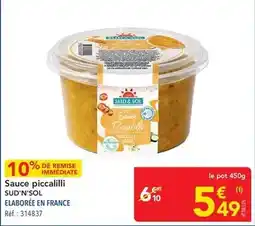 METRO Sud'n'sol - sauce piccailli offre