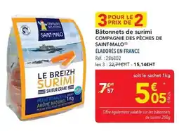 METRO St malo - bâtonnets de surimi offre