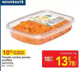 METRO Sud'n'sol - tomate cerises jaunes confites offre