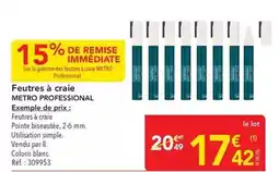 METRO Metro - feutres à craie offre