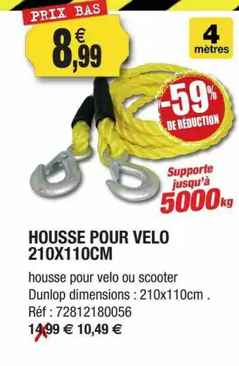Outiror Housse Pour Velo 210x110cm offre