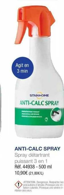 Stanhome Anti Calc Spray offre