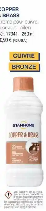 Stanhome Copper & Brass Crème Pour Cuivre offre