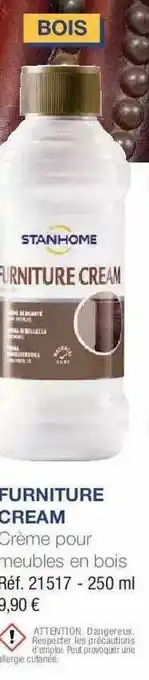 Stanhome Furniture Cream Crème Pour Meubles En Bois offre