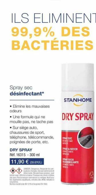 Stanhome Dry Spray offre