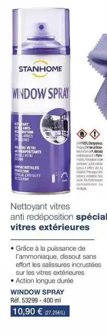 Stanhome Window Spray offre
