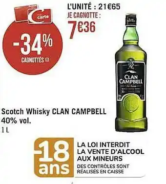 Scotch Whisky Clan Campbell