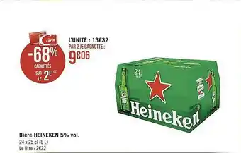 Casino Shop Bière Heineken 5% Vol. offre