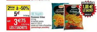 Migros Pommes Frites offre