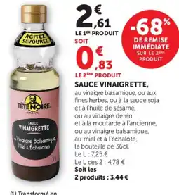 Super U SAUCE VINAIGRETTE offre