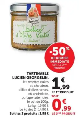 Super U TARTINABLE LUCIEN GEORGELIN offre