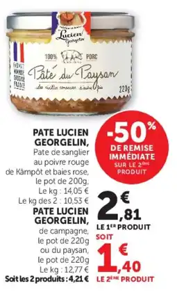 Super U PATE LUCIEN offre