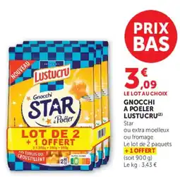 Super U GNOCCHI A POELER LUSTUCRU offre