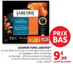 Super U SAUMON FUME LABEYRIE offre