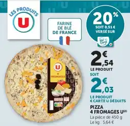 Super U PIZZA 4 FROMAGES U offre