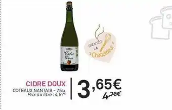 Cidre Doux Coteaux Nantais
