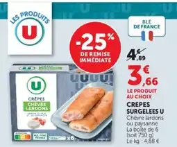 Super U CREPES SURGELEES U offre