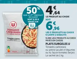 Super U PLATS SURGELES U offre