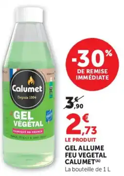 Super U GEL ALLUME FEU VEGETAL CALUMET offre