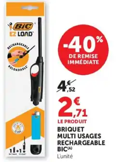 Super U BRIQUET MULTI USAGES RECHARGEABLE BIC offre