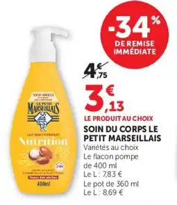 Super U SOIN DU CORPS LE PETIT MARSEILLAIS offre