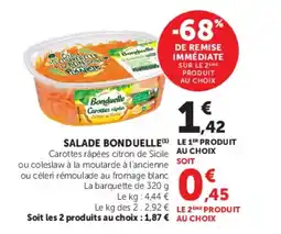 Super U SALADE BONDUELLE offre