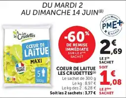 Super U COEUR DE LAITUE SOIT LES CRUDETTES offre