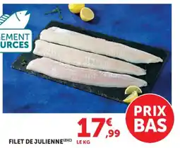 Super U FILET DE JULIENNE offre