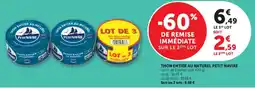 Super U THON ENTIER AU NATUREL PETIT NAVIRE offre