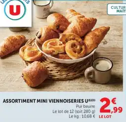 Super U ASSORTIMENT MINI VIENNOISERIES U offre