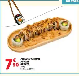 Auchan Crunchy saumon avocat avocat 8 pièces offre