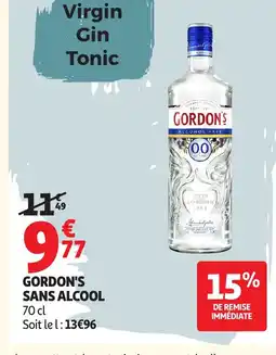 Auchan GORDON'S Sans alcool offre