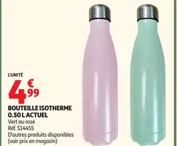 Auchan ACTUEL Bouteille isotherme offre