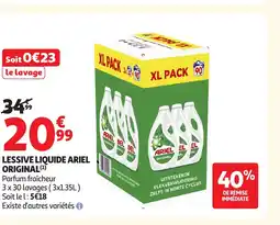 Auchan ARIEL Lessive liquide original offre