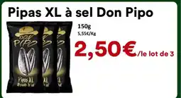 Hmarket DON PIPO Pipas XL à sel offre