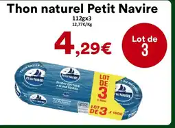 Hmarket PETIT NAVIRE Thon naturel offre