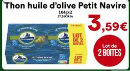 Hmarket PETIT NAVIRE Thon huile d'olive offre