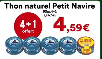PETIT NAVIRE Thon naturel
