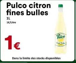 Hmarket PULCO citron fines bulles offre