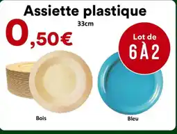Hmarket Assiette plastique offre