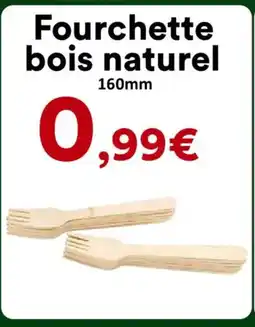 Hmarket Fourchette bois naturel offre