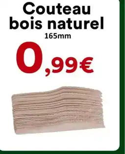 Hmarket Couteau bois naturel offre