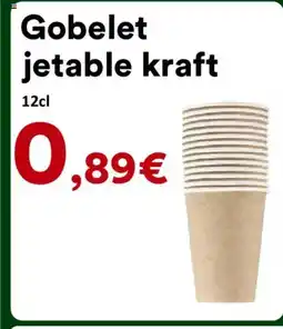Hmarket Gobelet jetable kraft offre