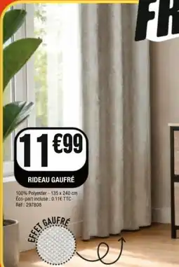 La Foir'Fouille Rideau gaufré offre