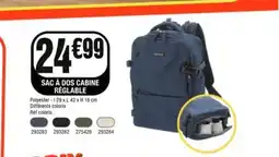 La Foir'Fouille Sac à dos cabine réglable offre