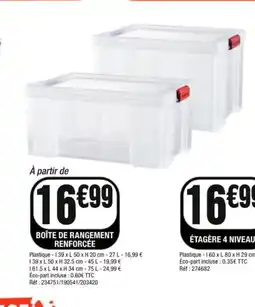 La Foir'Fouille Boîte de rangement renforcée offre
