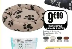 La Foir'Fouille Coussin pour animaux à motifs offre