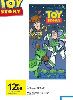 Carrefour Drap de plage Toy Story offre